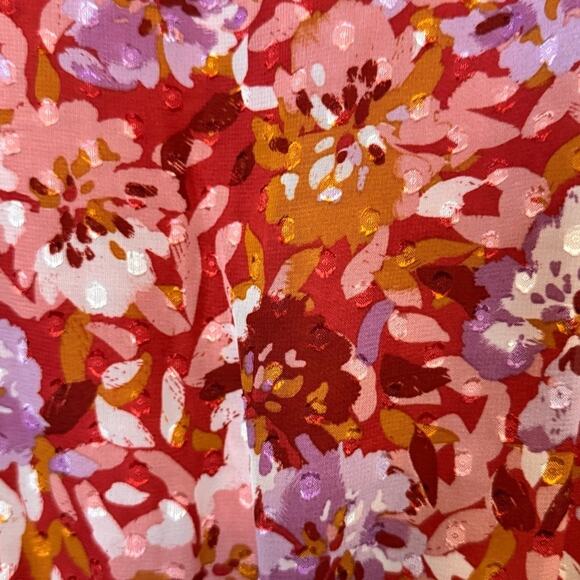 Sadie & Sage Red Bishop Sleeve V-Neck Sundress - Picture 4 of 4